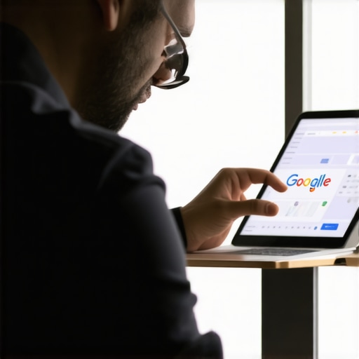 Business owner repairing GMB signals for local SEO