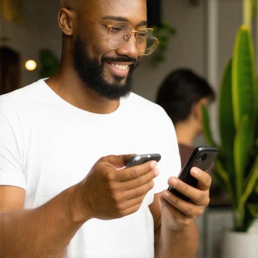 Business owner responding to reviews and engaging with customers on social media.