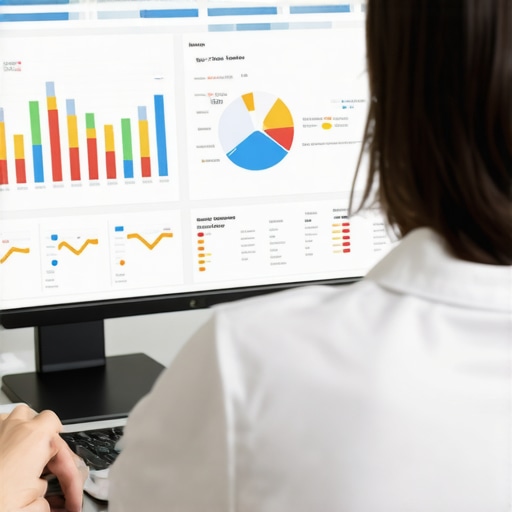 Analyst reviewing local SEO data and signals on a computer screen