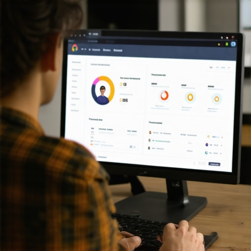Expert analyzing GMB profile metrics for signal repair SEO professional reviewing GMB signal repair data on computer screen