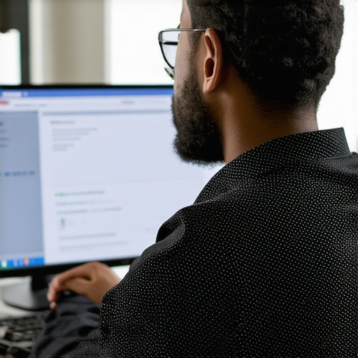 SEO expert reviewing GMB signals on computer screen