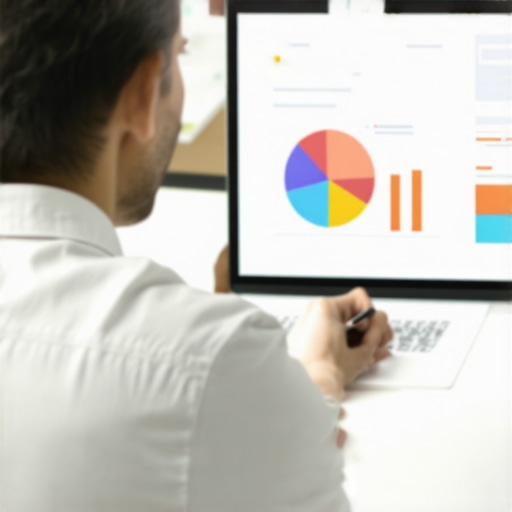 Business owner analyzing GMB signals on laptop for long-term health