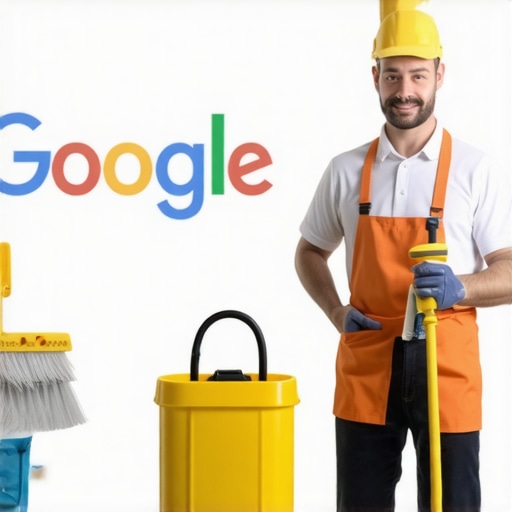 Business owner optimizing GMB profile for better local SEO