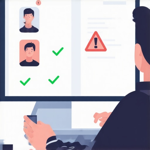 A person reviewing GMB profiles on a computer, highlighting the process of signal repair.