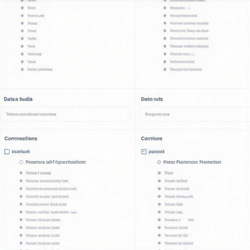 Screenshot of a GMB dashboard with data correction highlights
