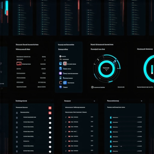 Person analyzing local SEO metrics on a digital dashboard.