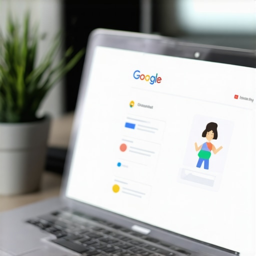 Business owner optimizing GMB profile signals on laptop for better local rankings