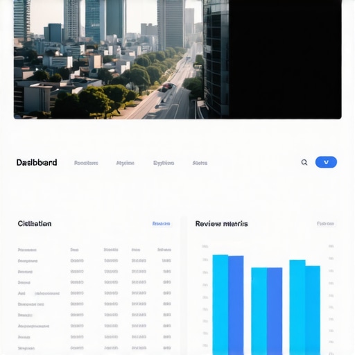 A screenshot of an SEO tool dashboard illustrating citation and review metrics.