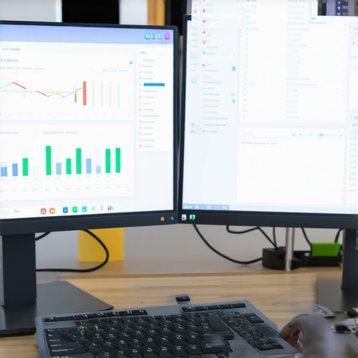 Person reviewing local SEO and citation cleanup data on computer screens