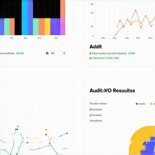 Screenshot displaying local SEO analytics and audit results in a dashboard format