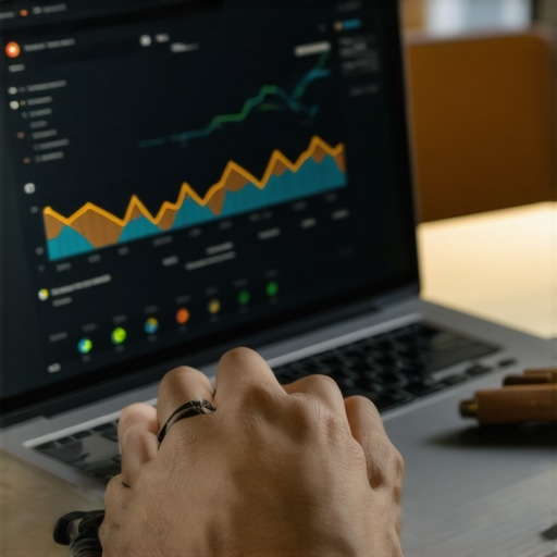 A person analyzing citation data on a laptop for local SEO maintenance