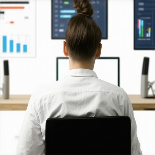 Person using SEO monitoring tools on computer screens for local ranking and signal health.