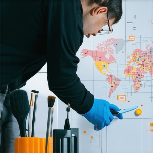 Technician updating map coordinates and removing ghost addresses to improve local map ranking