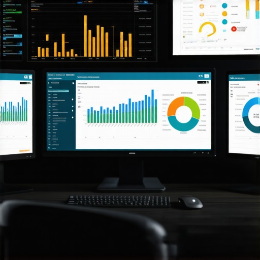 Screens displaying SEO and local ranking analytics for GMB management