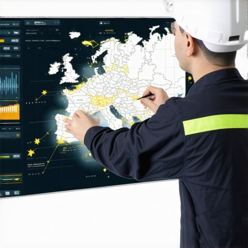 Illustration of digital map repair focusing on geo-coordinates and signals