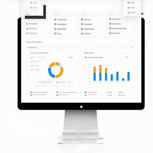 Close-up of a computer monitor showing local ranking analytics and signal diagnostics.